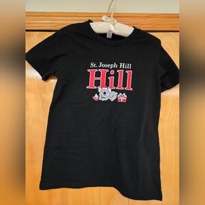 Black and red Bella & Canvas Kids short sleeve T-shirt Size 8